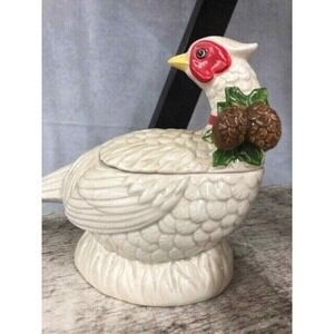 Royal Orleans Partridge Figurine Trinket Box Pheasant 1985 Christmas Holiday